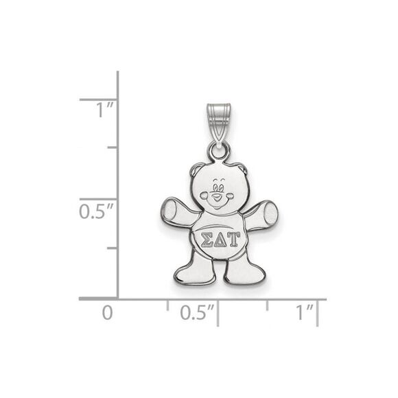 Sterling Silver Sigma Delta Tau Small Pendant - Picture 2 of 3